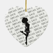 Persoonlijke Irish Dance Hard Shoe Kerstmis Keramisch Ornament (Achterkant)