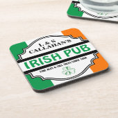 Persoonlijke Irish Pub Tavern voor paren Drankjes Onderzetter (Linkerzijde)
