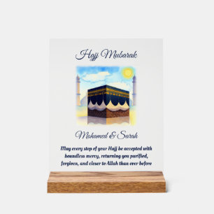 Persoonlijke Islamitische Geschenken Hajj Mubarak Acryl Bord