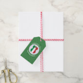Persoonlijke Italiaanse engel kerst vlag Cadeaulabel (Met Touw)