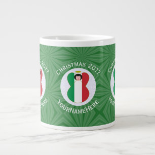 Persoonlijke Italiaanse engel kerst vlag Grote Koffiekop