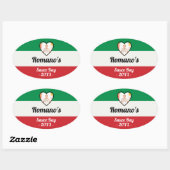 Persoonlijke Italiaanse Familiesaus Dag Label  (Vel)