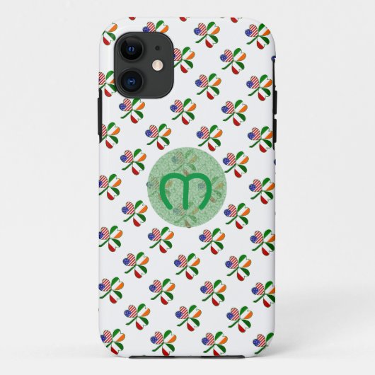 Persoonlijke Italiaanse Klavertjevier Kellygroen   Case-Mate iPhone Case (Achterkant)
