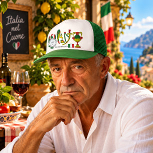 Persoonlijke Italiaanse Siciliaanse Kaas Erfenis Trucker Pet
