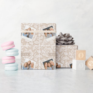 Persoonlijke Ivoren Kanten Bruids Jurk Elegante Vi Cadeaupapier