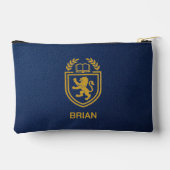 Persoonlijke Ivy League Crest Navy Blauwe Tech  Etui (Achterkant)