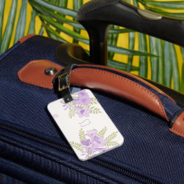 Persoonlijke Jacaranda Bloesems Australische Botan Bagagelabel