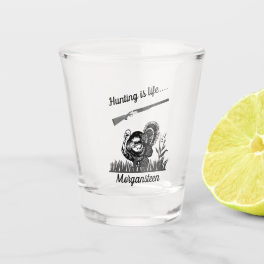 Persoonlijke jacht is het leven in Turkije en Shot Glas (Voorkant)