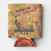 Persoonlijke jacht is levensredmiddel en schotwon blikjeskoeler (Voorkant)