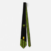 Persoonlijke JAMAICA FLAG Monogram Stropdas (Voorkant)