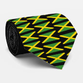Persoonlijke JAMAICA FLAG Monogram Stropdas (Opgerold)