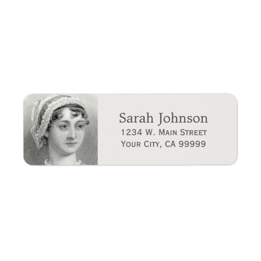 Persoonlijke Jane Austen Etiket (Voorkant)