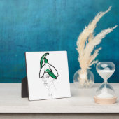 Persoonlijke januari geboortebloem portret fotoplaat (Insitu)