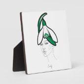 Persoonlijke januari geboortebloem portret fotoplaat (Voorkant)