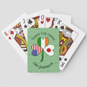 Persoonlijke Japan Ierland VS Klaver Pokerkaarten