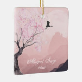 Persoonlijke Japans gebergte kerstmis Keramisch Ornament (Rechts)