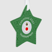 Persoonlijke Japanse engel kerst vlag Ornament (voorkant)
