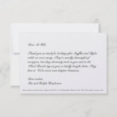 Persoonlijke Japanse Kraanvogels Klassieke Kunst Bedankkaart (Achterkant)