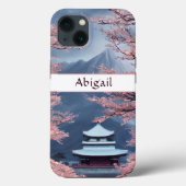 Persoonlijke Japanse tempel, Cherry Blossom Case-Mate iPhone Case (Achterkant)
