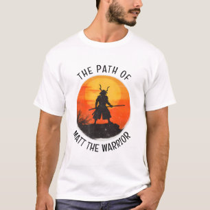 Persoonlijke Japanse Vechtkunst Samurai Krijger T-shirt