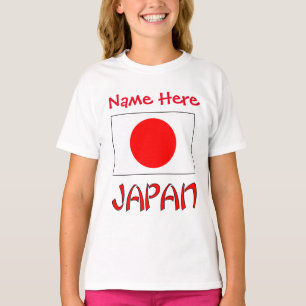 Persoonlijke Japanse Vlag Erfgoed Meisjes- T-shirt