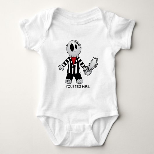 Persoonlijke Jason met Chainzaag Romper (Voorkant)