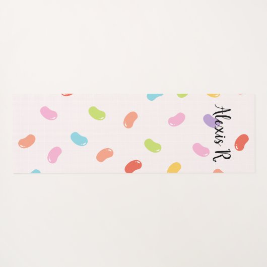 Persoonlijke Jellybeans Yoga Mat (Achterkant (horizontaal))