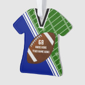 Persoonlijke Jersey Football Ornaments Your COLORS Ornament (voorkant)