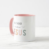 Persoonlijke Jezus geloof leraar Mok (Voorkant links)