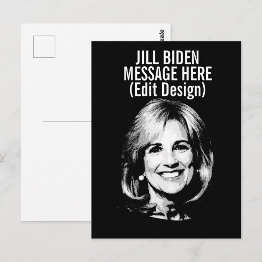 Persoonlijke JILL BIDEN Briefkaart (Voorkant / Achterkant)