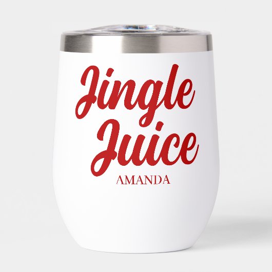 Persoonlijke Jingle Juice Grappige Wijn Kerstmis (Voorkant)
