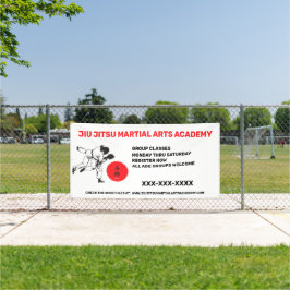 Persoonlijke Jiu Jitsu Martial Arts School Zakelij Spandoek