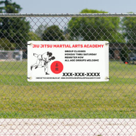Persoonlijke Jiu Jitsu Martial Arts School Zakelij Spandoek