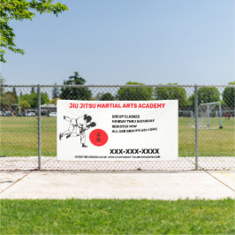 Persoonlijke Jiu Jitsu Martial Arts School Zakelij Spandoek