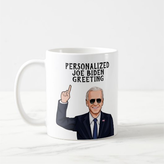 Persoonlijke Joe Biden Aviators Koffiemok (Links)