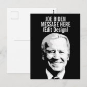Persoonlijke Joe Biden Briefkaart (Voorkant / Achterkant)