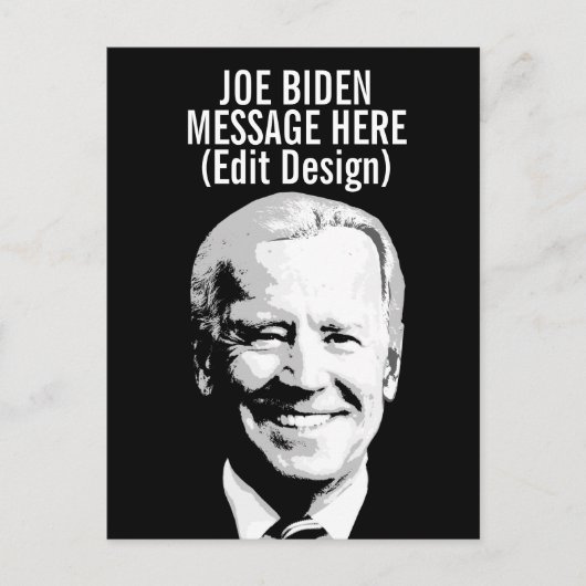 Persoonlijke Joe Biden Briefkaart (Voorkant)