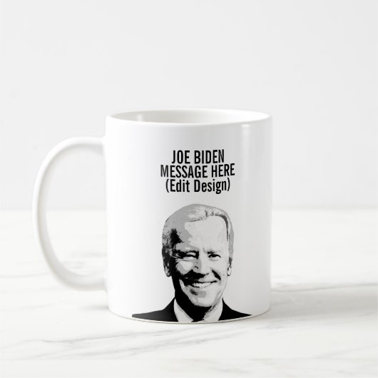 Persoonlijke Joe Biden Koffiemok (Links)
