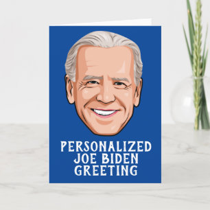 Persoonlijke Joe Biden Novelty Greeting Kaart