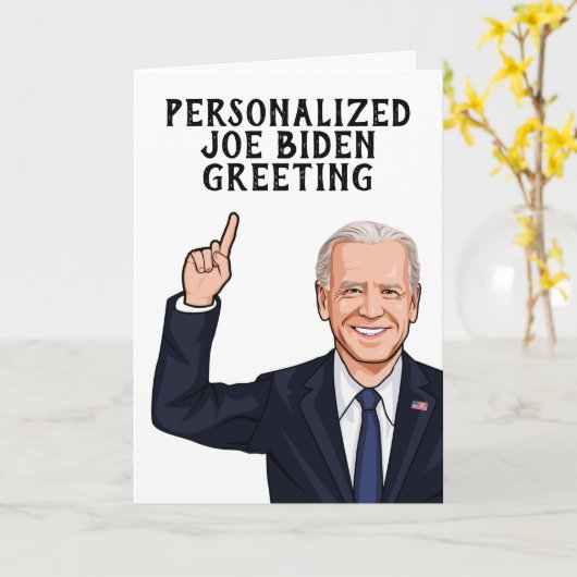 Persoonlijke Joe Biden Novelty Greeting Kaart