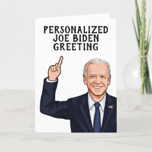 Persoonlijke Joe Biden Novelty Greeting Kaart