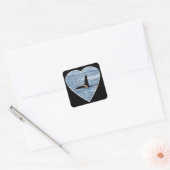 Persoonlijke John Coe Orca Vierkante Sticker (Envelop)