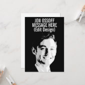 Persoonlijke Jon Ossoff Buste Kaart (Voorkant / Achterkant in situ)