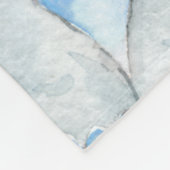 Persoonlijke jongen Elephant Cute Blue Polka Dot Fleece Deken (Hoek)