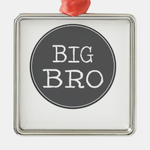 Persoonlijke jongens Big Brother-cadeautjes Metalen Ornament