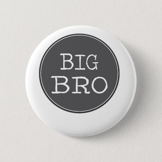 Persoonlijke jongens Big Brother-cadeautjes Ronde Button 5,7 Cm (Voorkant)
