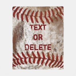 Persoonlijke jongens Grunge Baseball Fleece Blanke