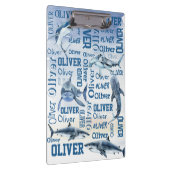 Persoonlijke jongens noemen de haaienenkollage klembord (Rechts)