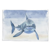 Persoonlijke jongens noemen kussen met haaien kussensloop (Achterkant)