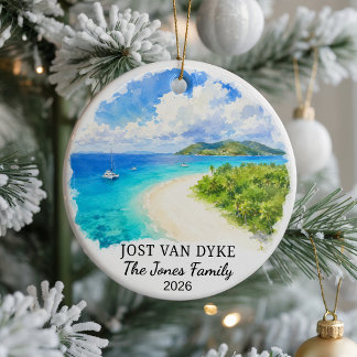 Persoonlijke Jost Van Dyke Keramische Versiering, Keramisch Ornament